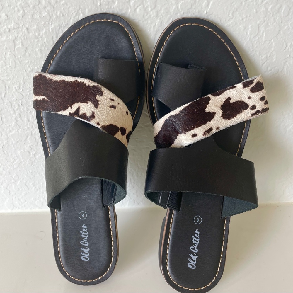 🐮 OLD CUTLER LEATHER
SANDALS WITH COW HIDE STRAP
